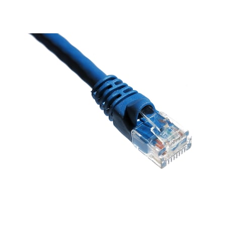 Axiom 7Ft Cat6A 650Mhz Patch Cable Molded Boot (Blue)